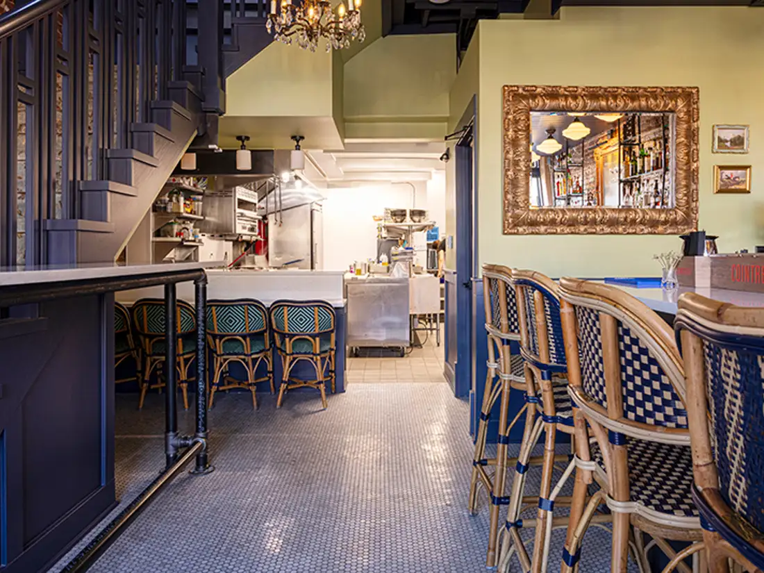 downstairs dining area at The Parker Hollow