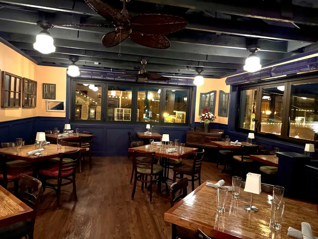Downstairs dining room at The Parker Hollow